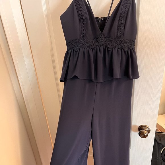 BCBGMaxAzria Navy Jumpsuit - Picture 3 of 6